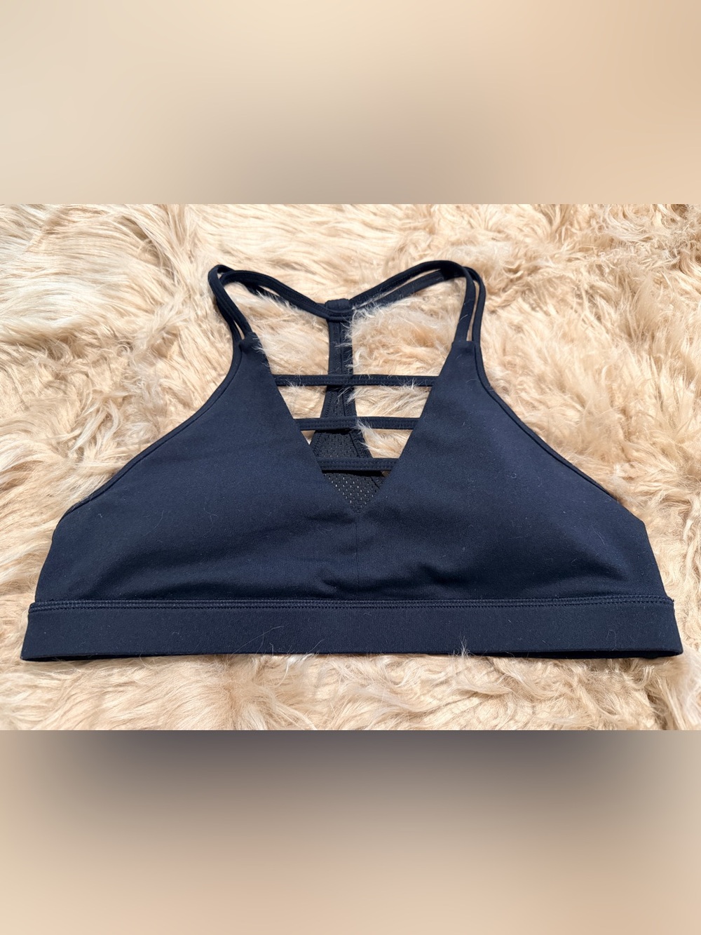 Black Grid Bra with pads